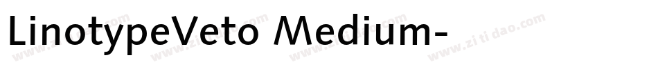 LinotypeVeto Medium字体转换